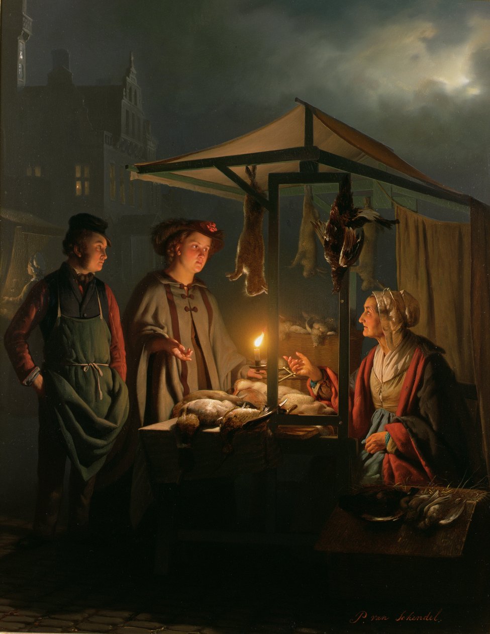 A játék eladója alkotó: Petrus van Schendel