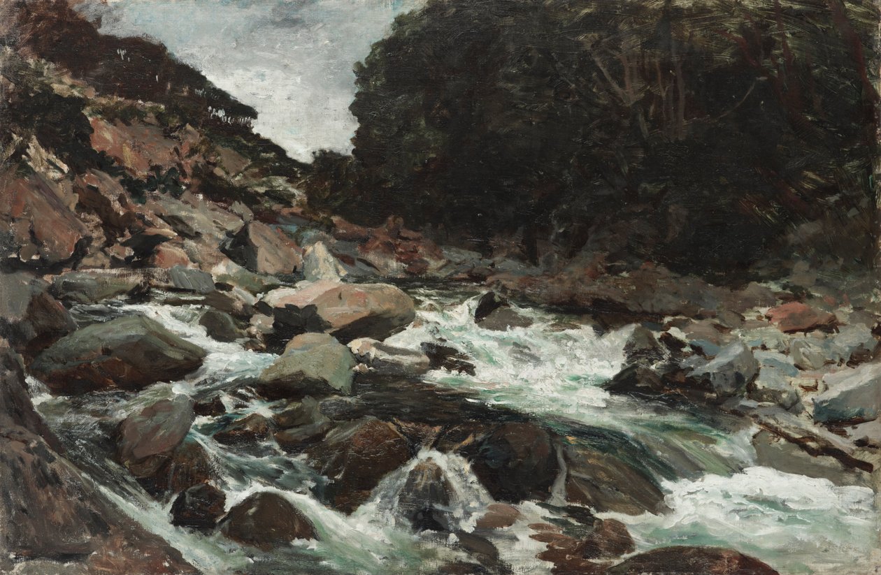 Hegyi patak, Otira -szurdok alkotó: Petrus van der Velden