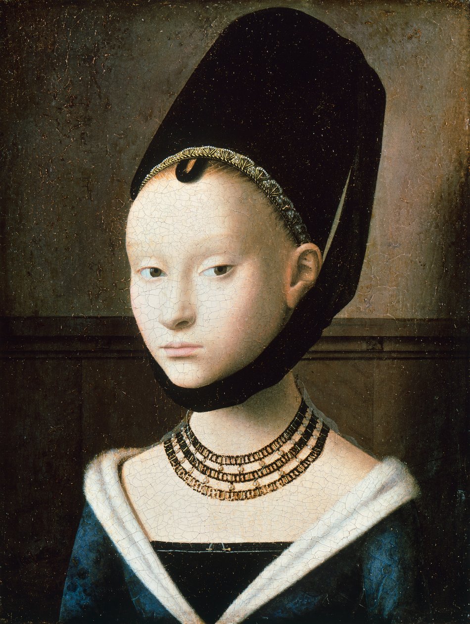 Fiatal lány portréja alkotó: Petrus Christus