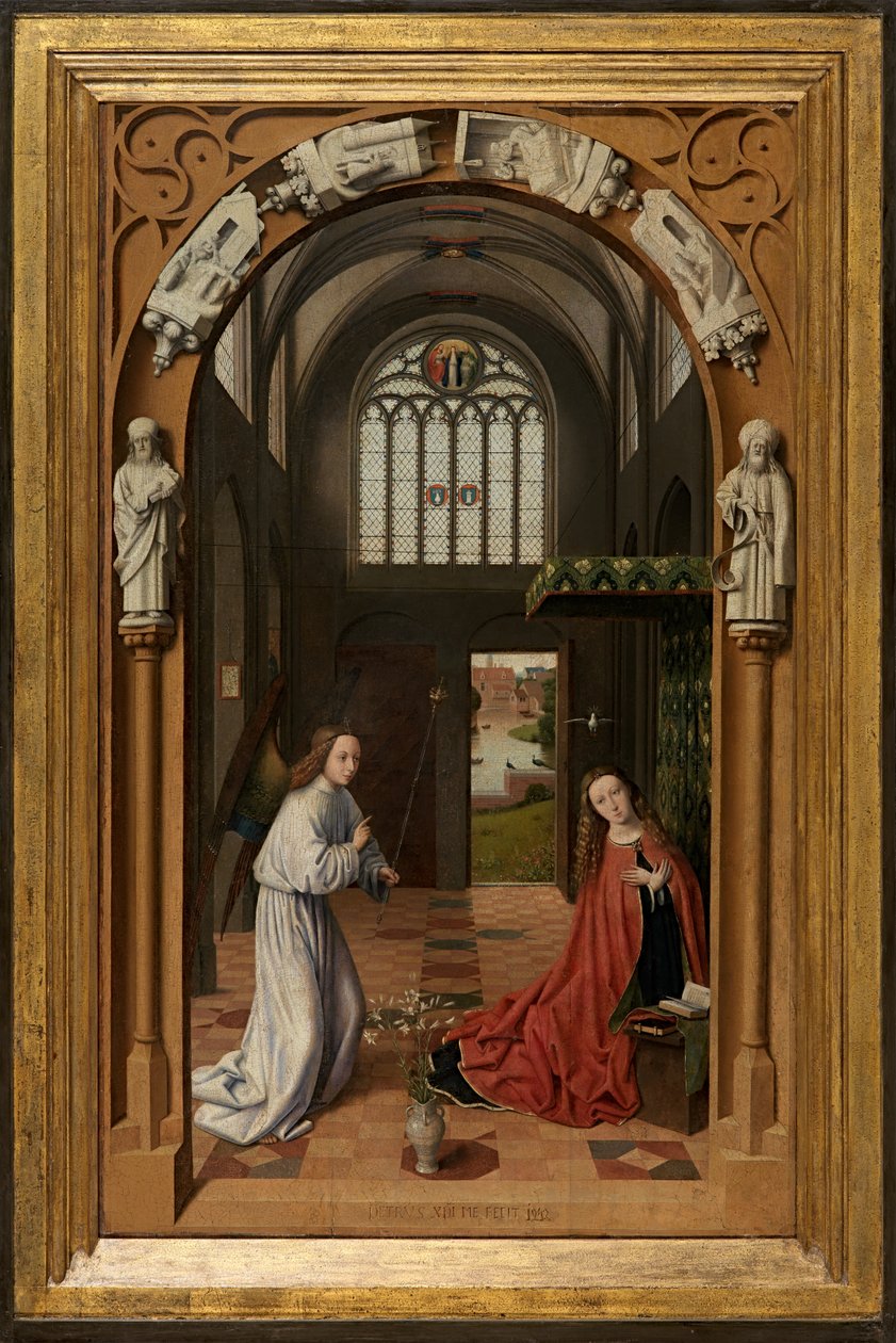 Az Angyali üdvözlet alkotó: Petrus Christus