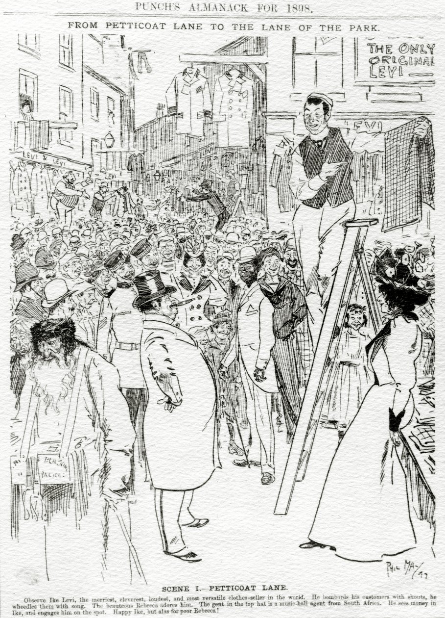 I. jelenet, Petticoat Lane, megjelent a Punch
