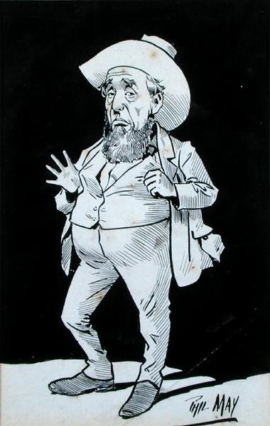 Cowboy (tinta papíron) alkotó: Phil May