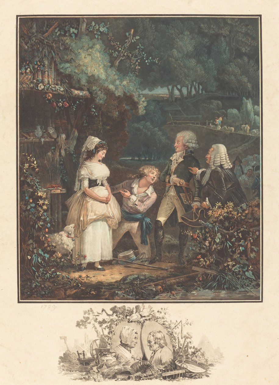 Annette és Lubin alkotó: Philibert Louis Debucourt
