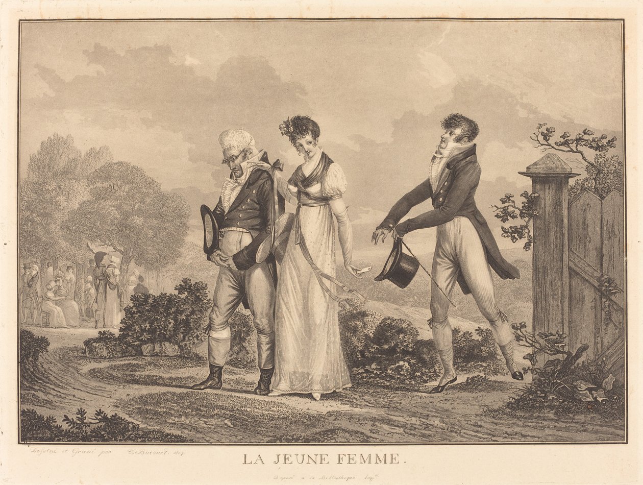 A fiatal hölgy alkotó: Philibert Louis Debucourt