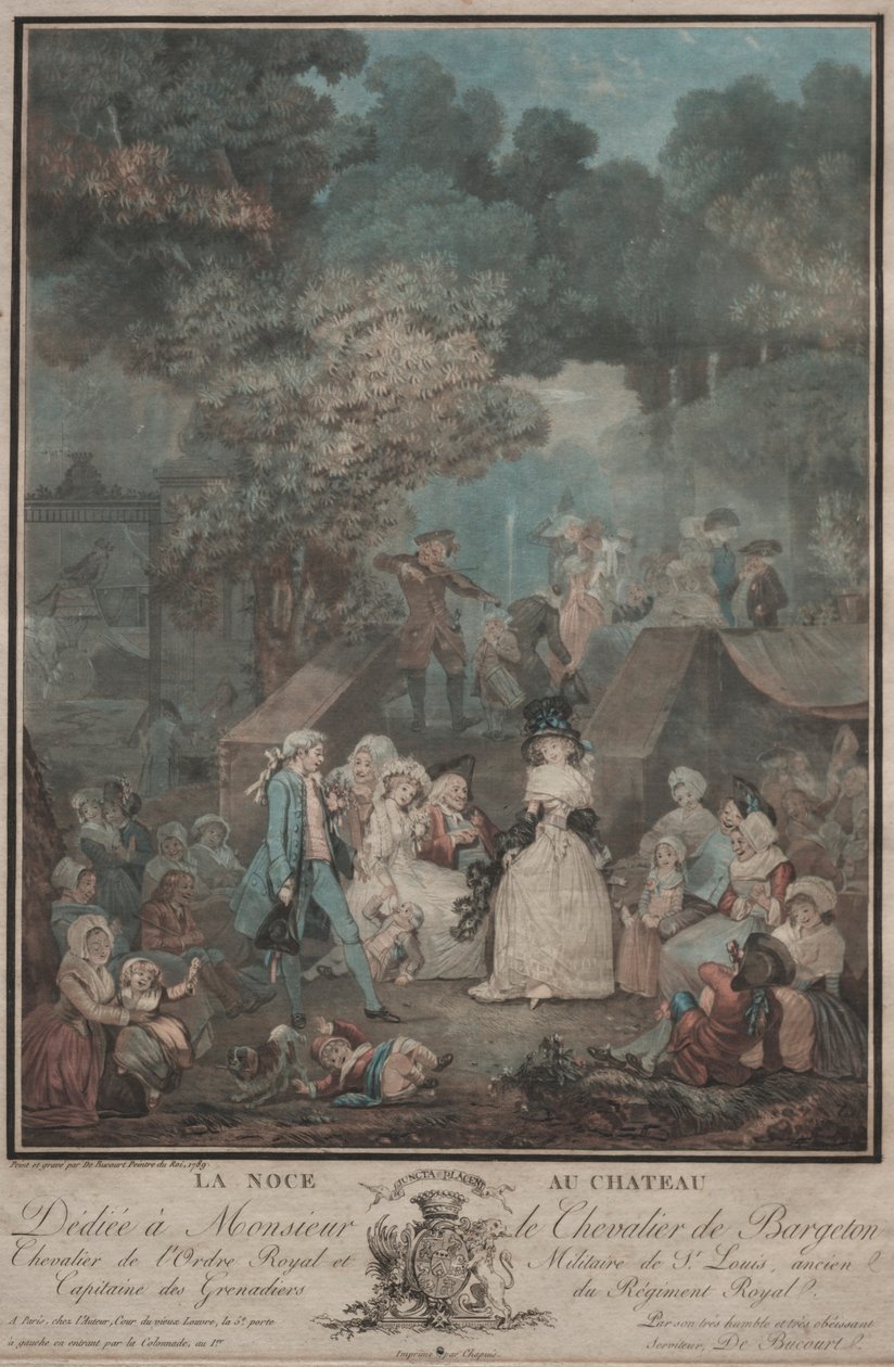 Esküvő a kastélyban, 1789. alkotó: Philibert Louis Debucourt