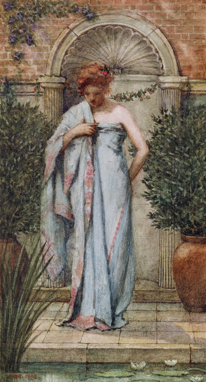 A fürdő után, 1908 alkotó: Philip Burne Jones