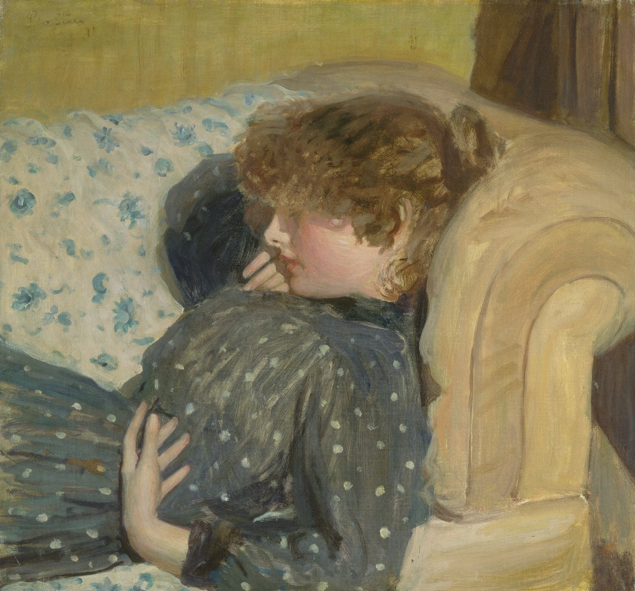 Lány a kanapén, 1891 alkotó: Philip Wilson Steer