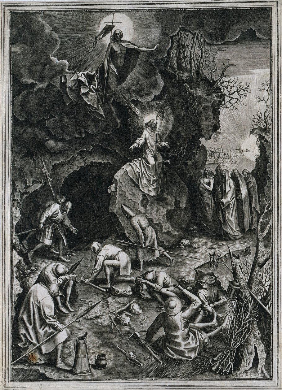 Krisztus feltámadása, c. 1562. alkotó: Philip Galle