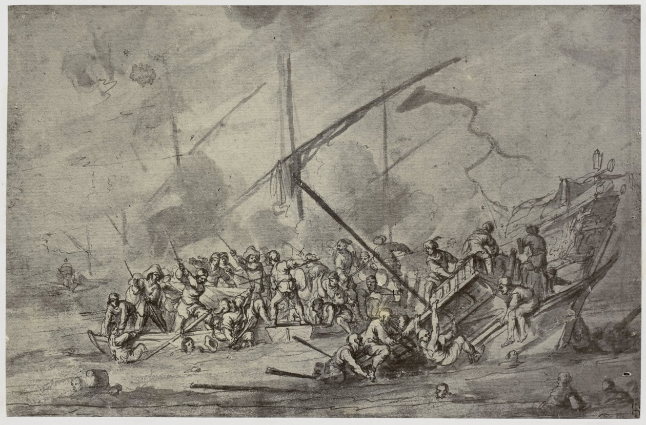 Della Bella, A tengeri harc alkotó: Philip Henry Delamotte