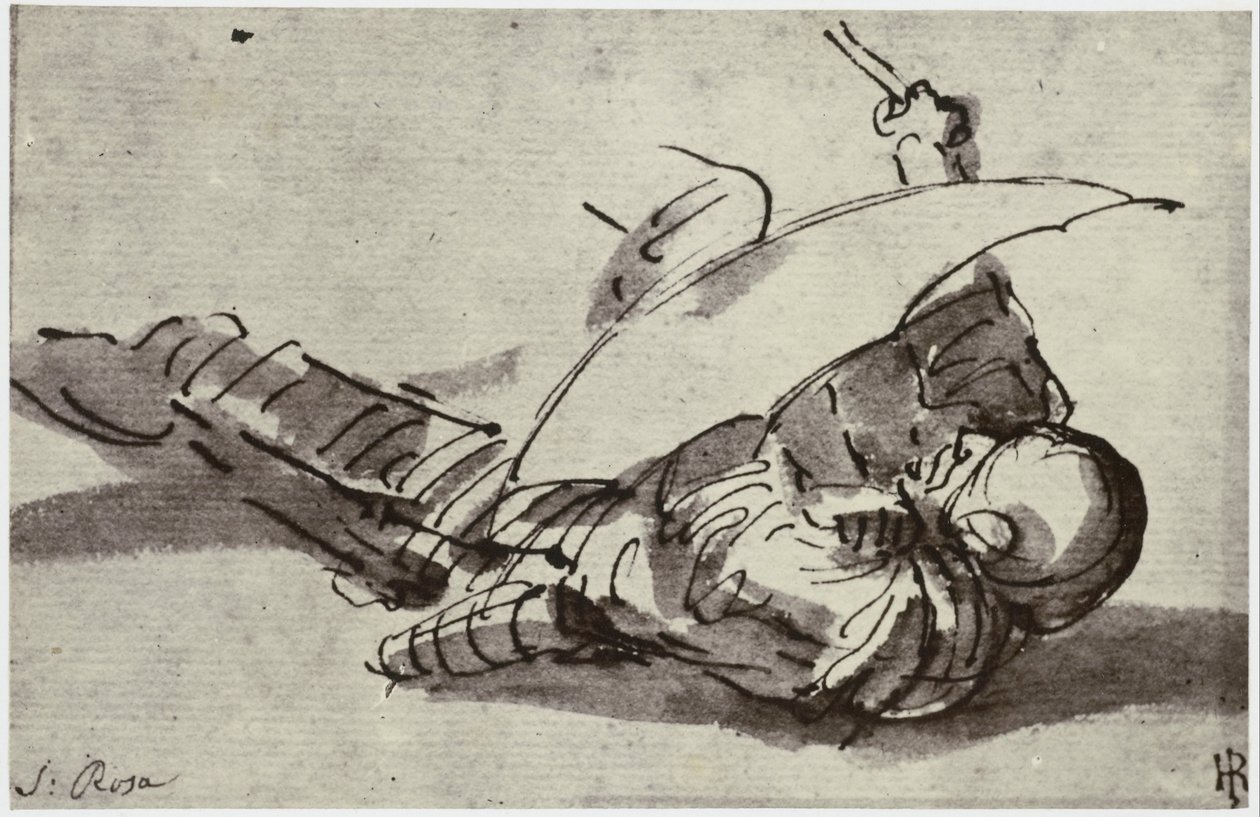 Salvator Rosa, A sebesült katona alkotó: Philip Henry Delamotte