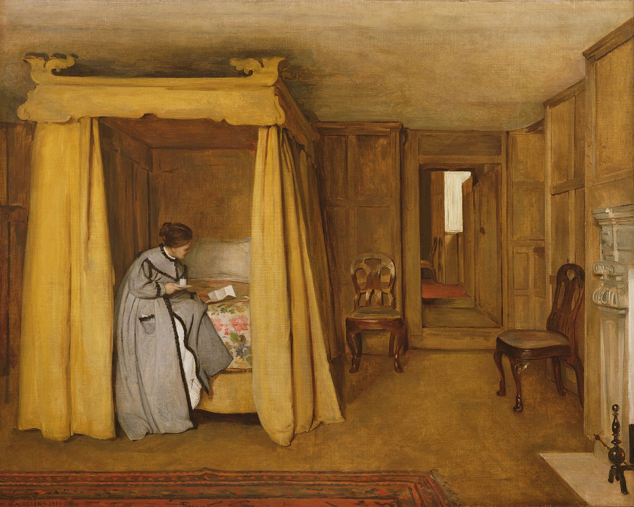 A levél, 1866 alkotó: Philip Hermogenes Calderon