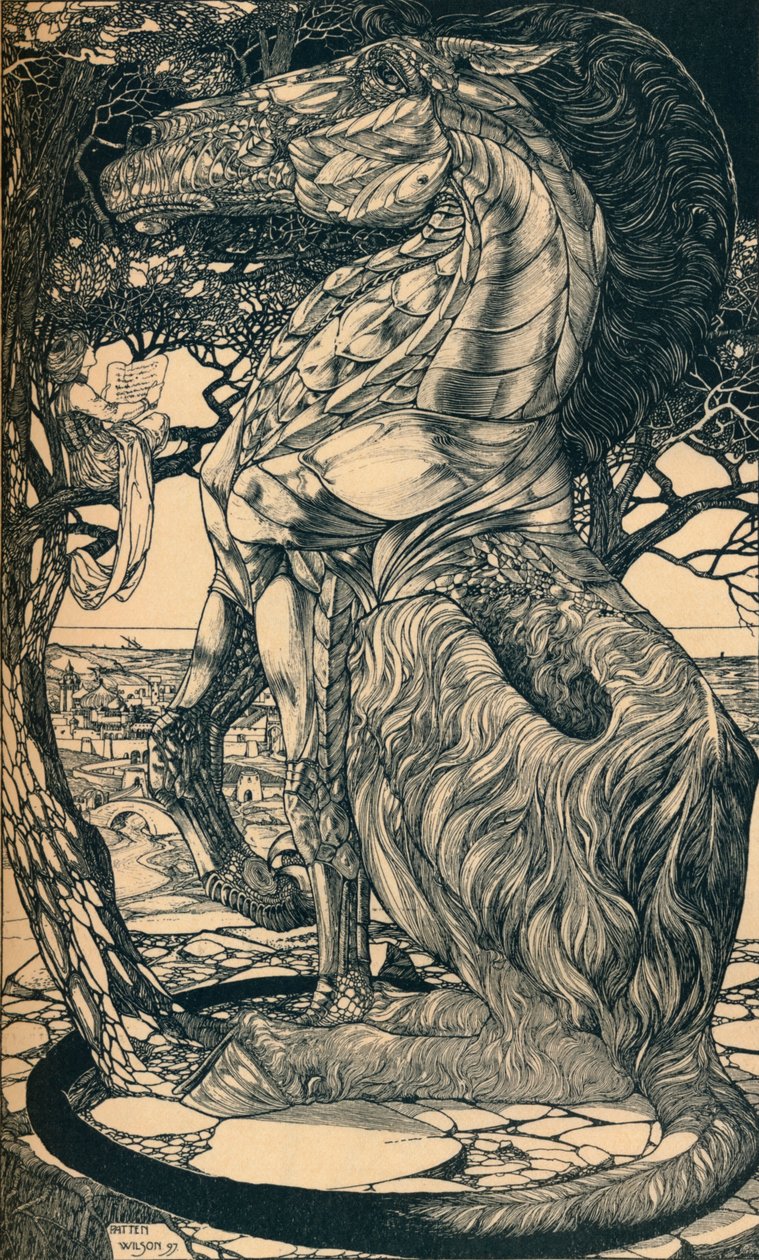 Rustum és a Simoorg, 1897 alkotó: Philip William May