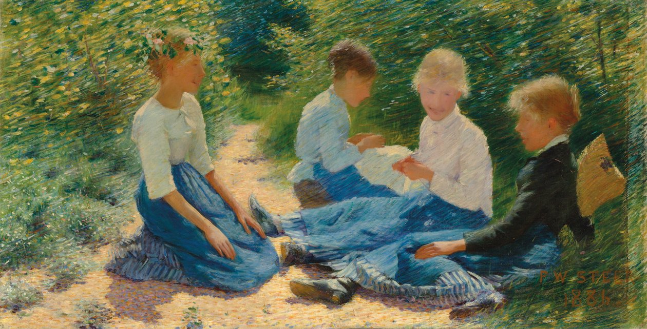 Chatterboxes, 1886 alkotó: Philip Wilson Steer