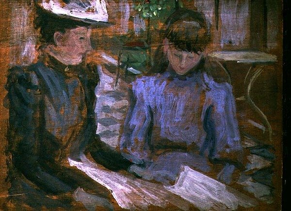 Anya és lánya, Boulogne, 1894 körül (tábla) alkotó: Philip Wilson Steer