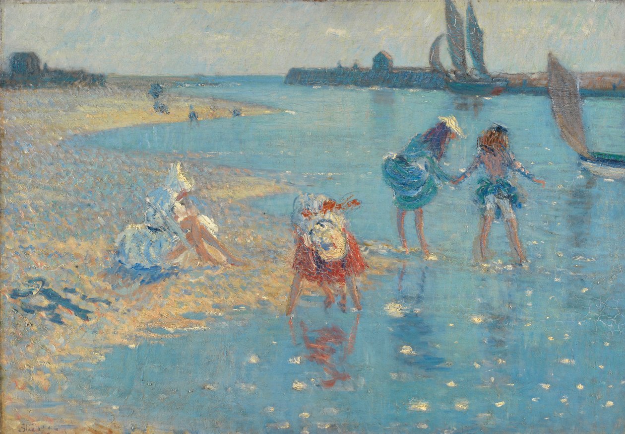 Walberswick, Children Paddling, 1891 alkotó: Philip Wilson Steer