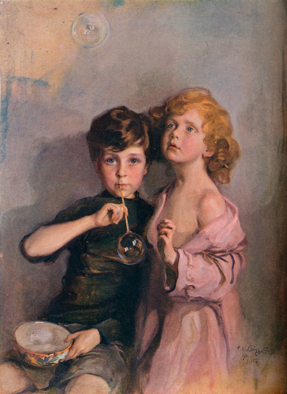 Gyermekeim, István és Pál, 1910. alkotó: Philip de László