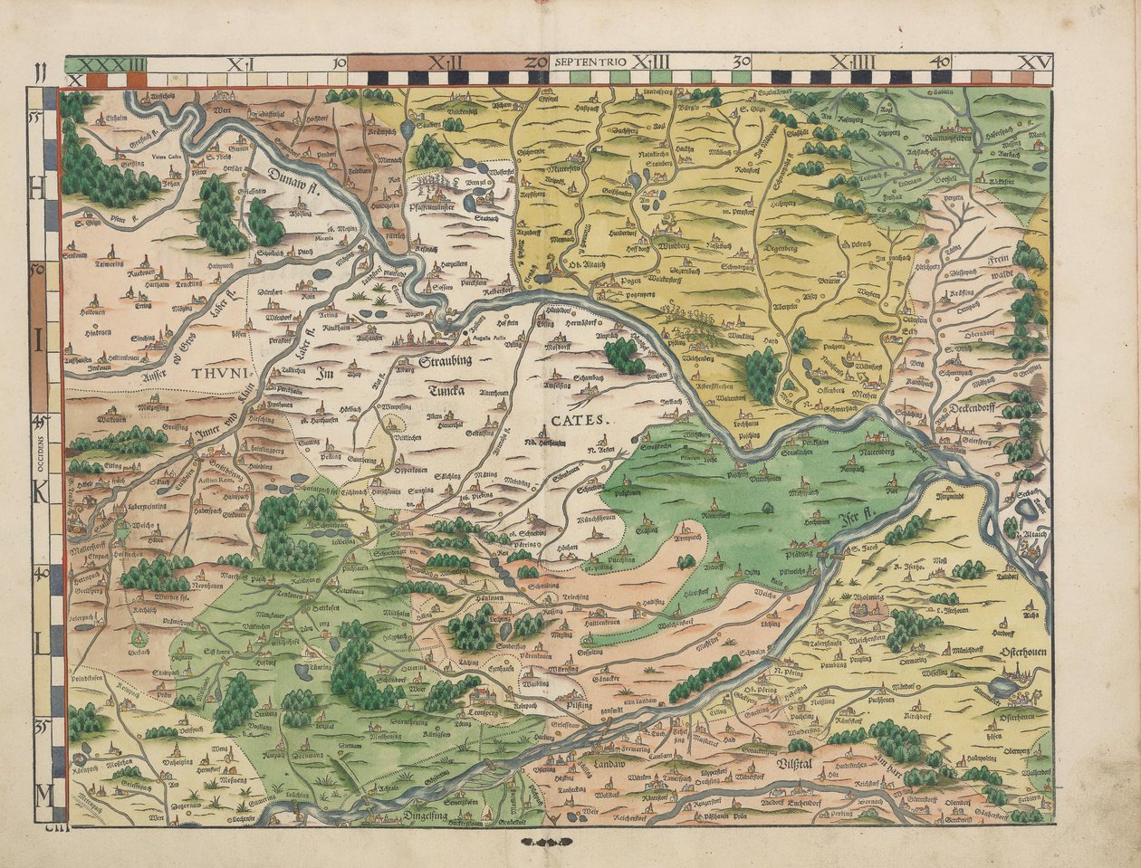 Bajor vidéki táblák 1568-ból (11. tábla) alkotó: Philipp Apian