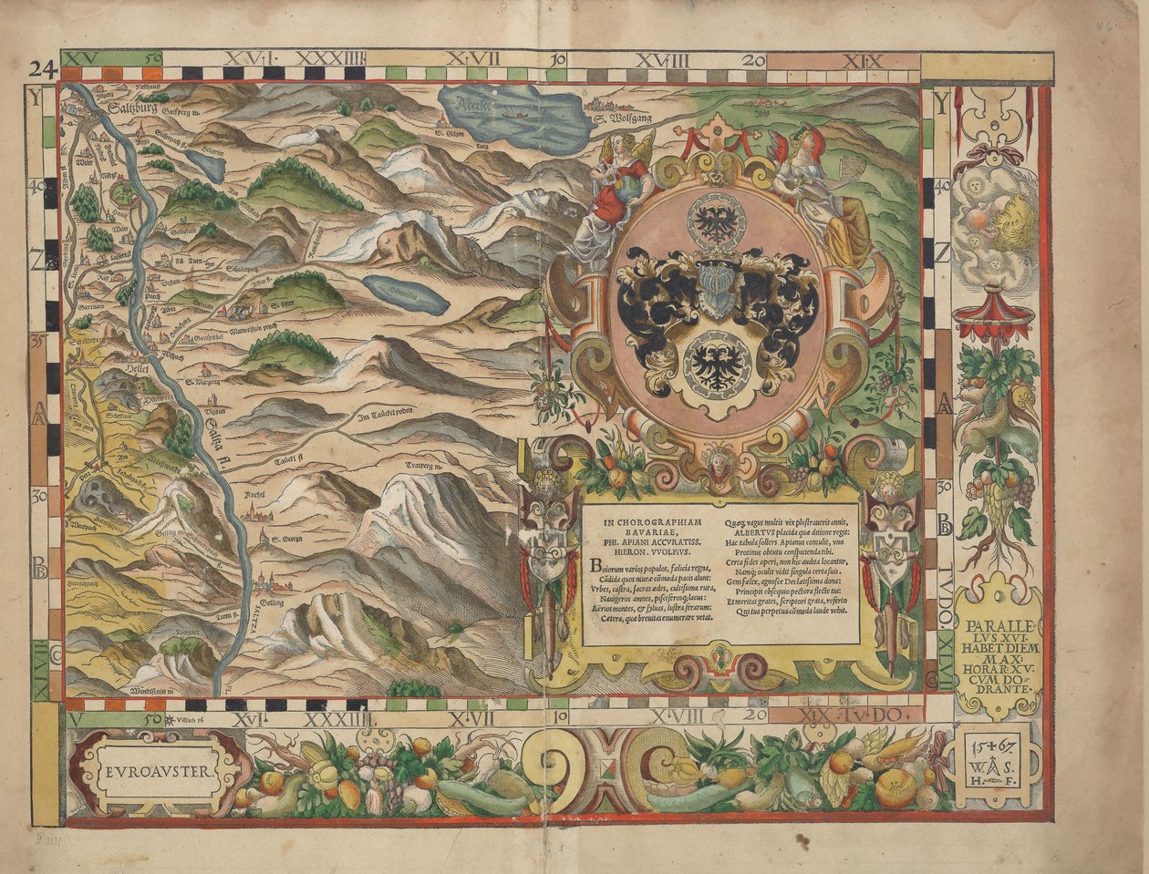 Bajor vidéki táblák 1568-ból (24. tábla) alkotó: Philipp Apian