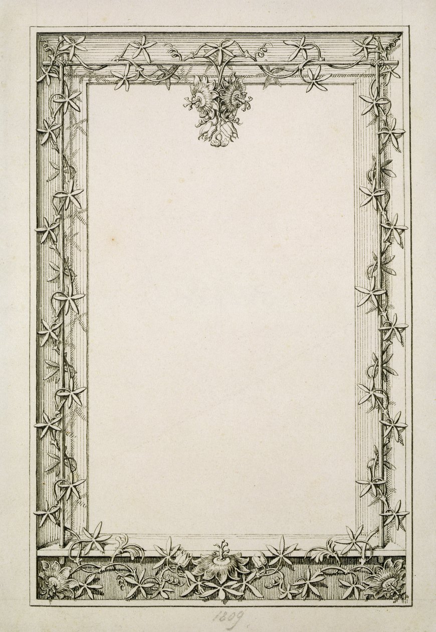 Dekoratív szegély, 1809 (papíron toll és tinta) alkotó: Philipp Otto Runge
