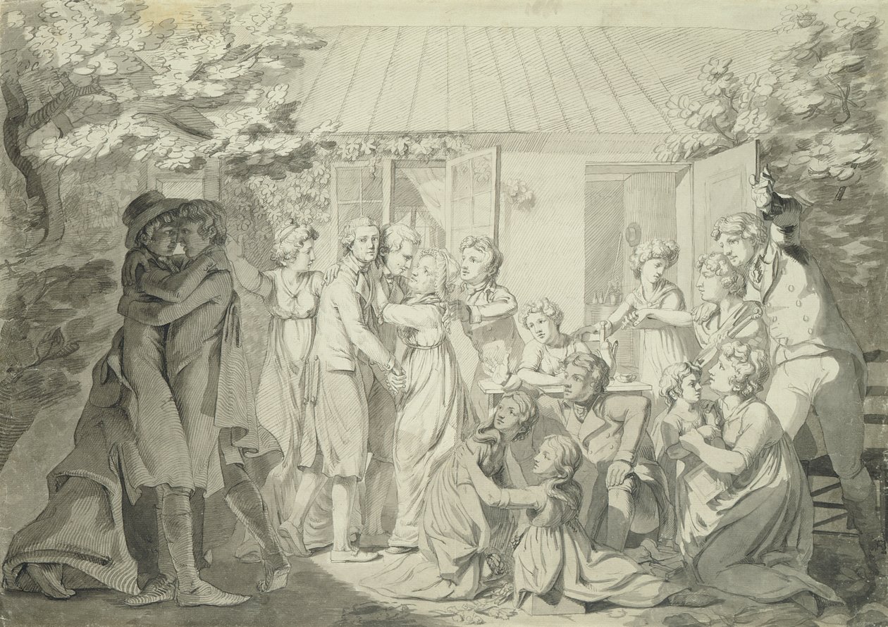 The Homecoming of the Son, 180001 (toll és tinta papíron) alkotó: Philipp Otto Runge