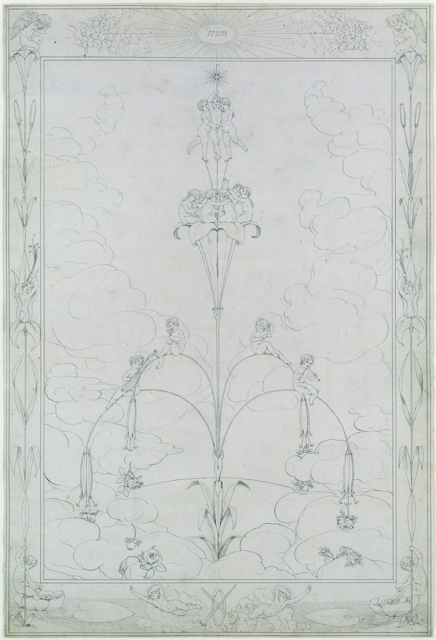 The Morning, 1803 (tintával papíron) (lásd még: 141681) alkotó: Philipp Otto Runge