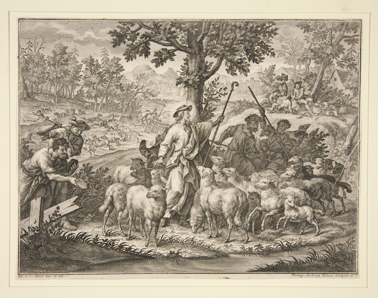 Krisztus mint pásztor alkotó: Philipp Andreas Kilian