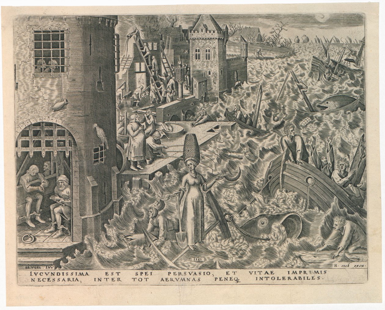 Spes Hope a Hét erényből, 1559. alkotó: Philipp Galle