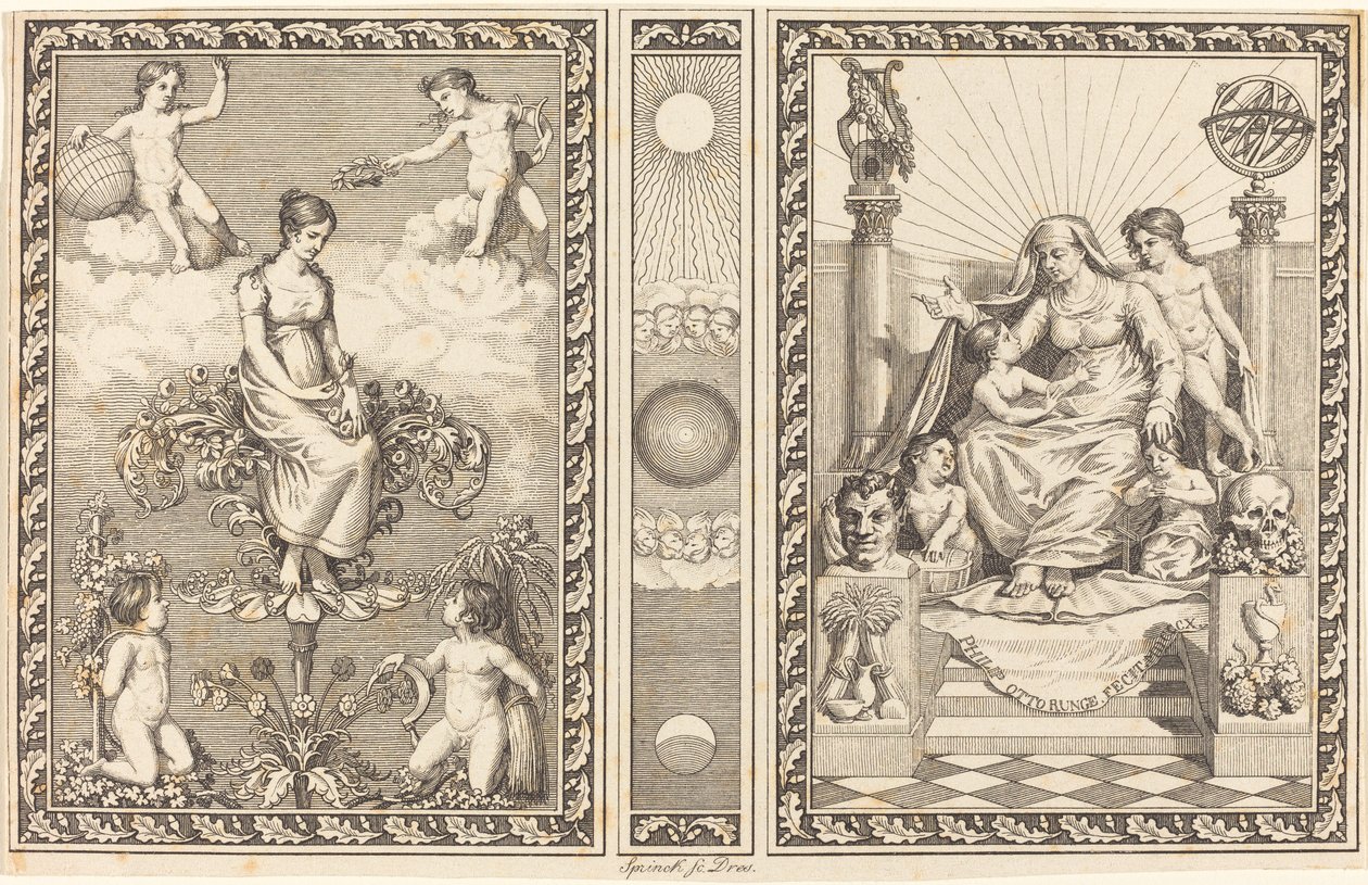 Tervezés a naptárhoz alkotó: Philipp Otto Runge