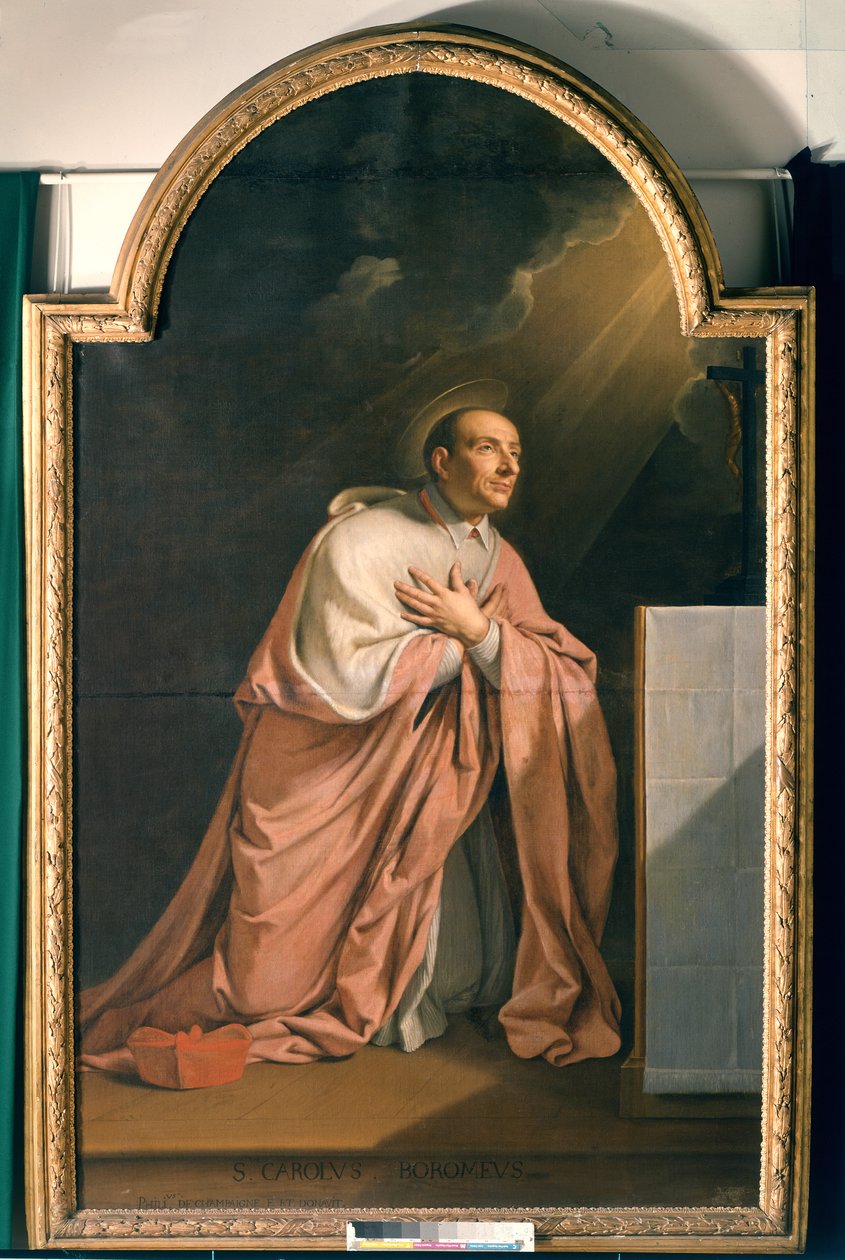 Borromeo Szent Károly (1538-84) alkotó: Philippe de Champaigne