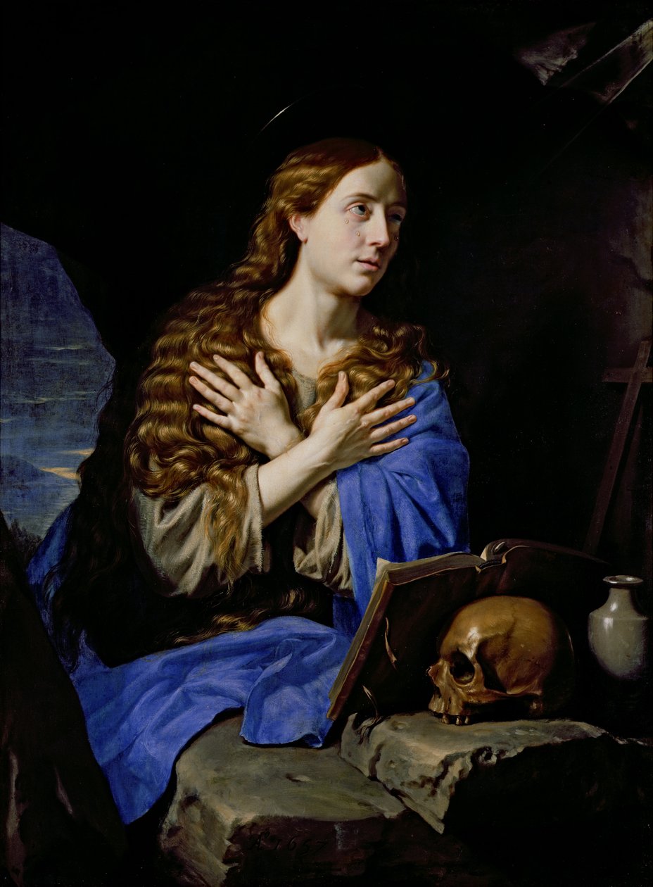 A bűnbánó Magdolna, 1657 alkotó: Philippe de Champaigne