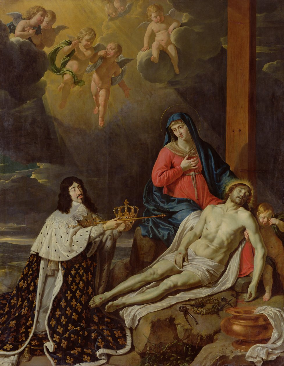 XIII. Lajos (1601-43) francia és navarra király fogadalma, 1638 alkotó: Philippe de Champaigne