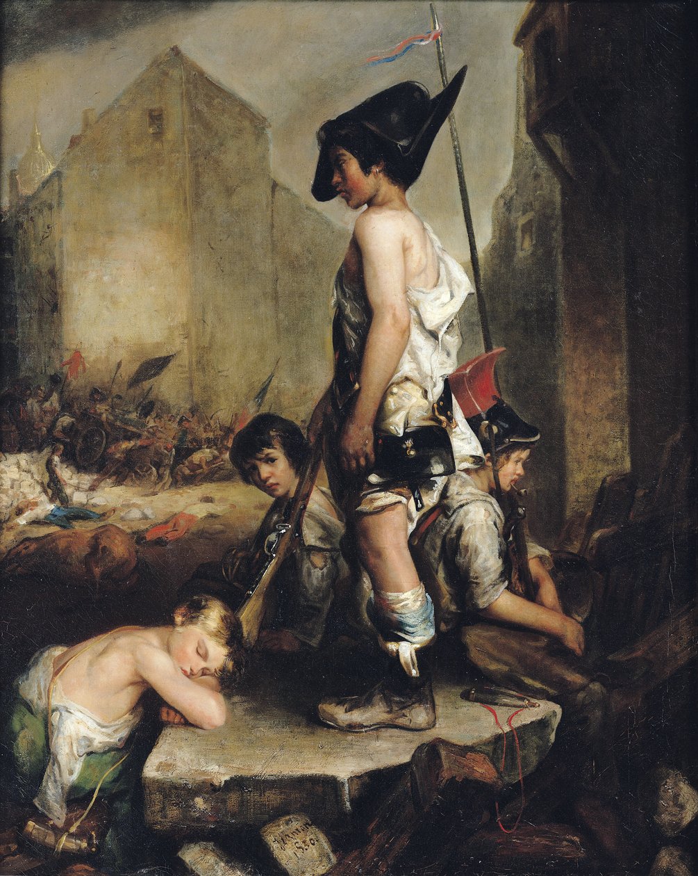A kis hazafiak, 1830 alkotó: Philippe Auguste Jeanron