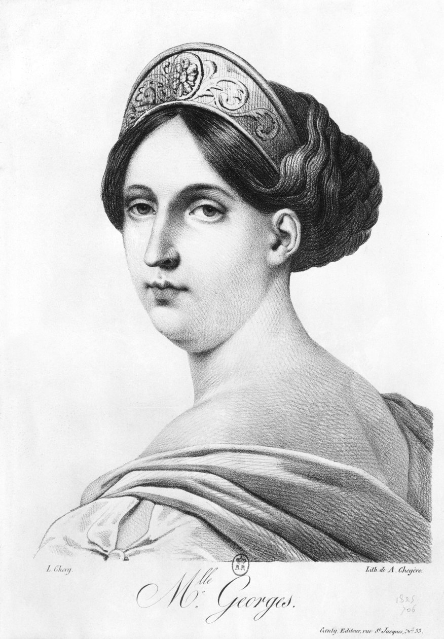 Mademoiselle George, 1825 alkotó: Philippe Chery
