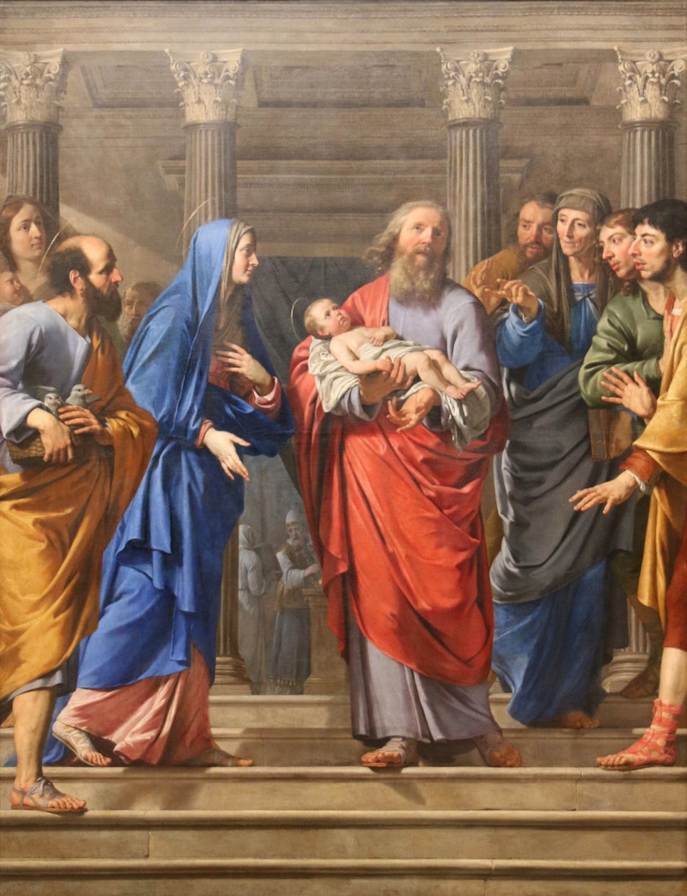 A bemutató a templomban alkotó: Philippe de Champaigne