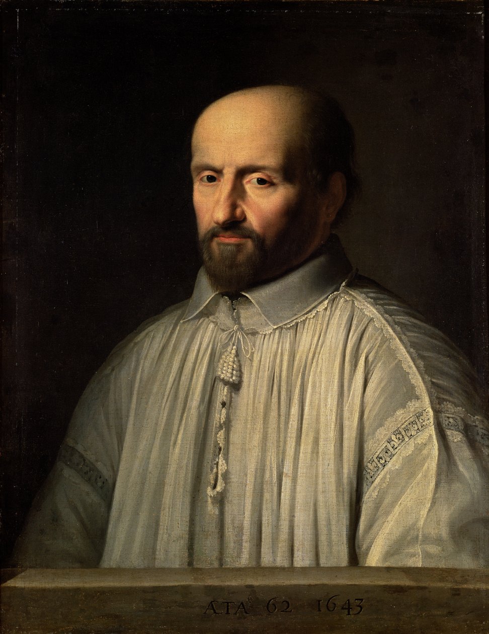 Saint Cyran apátjának portréja, 1643 körül alkotó: Philippe de Champaigne