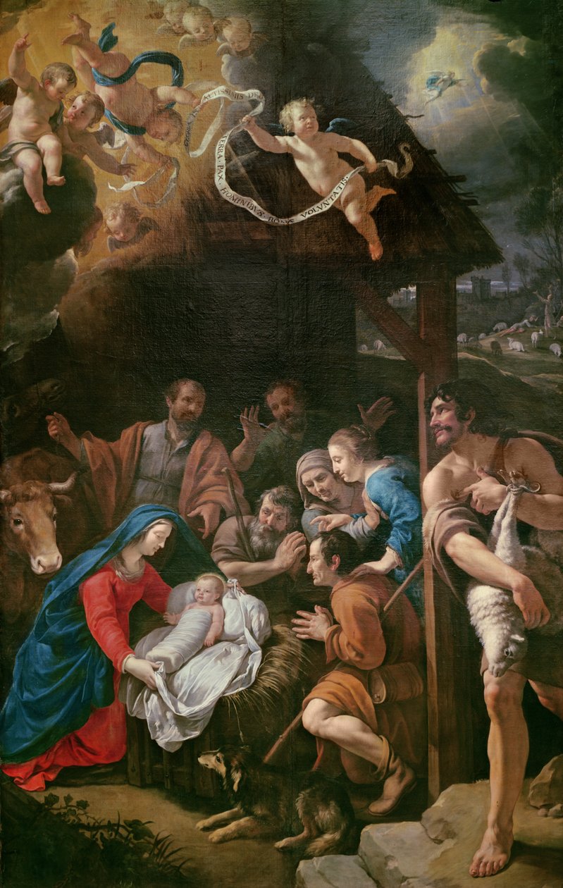 A Pásztorok imádása, 1628 alkotó: Philippe de Champaigne