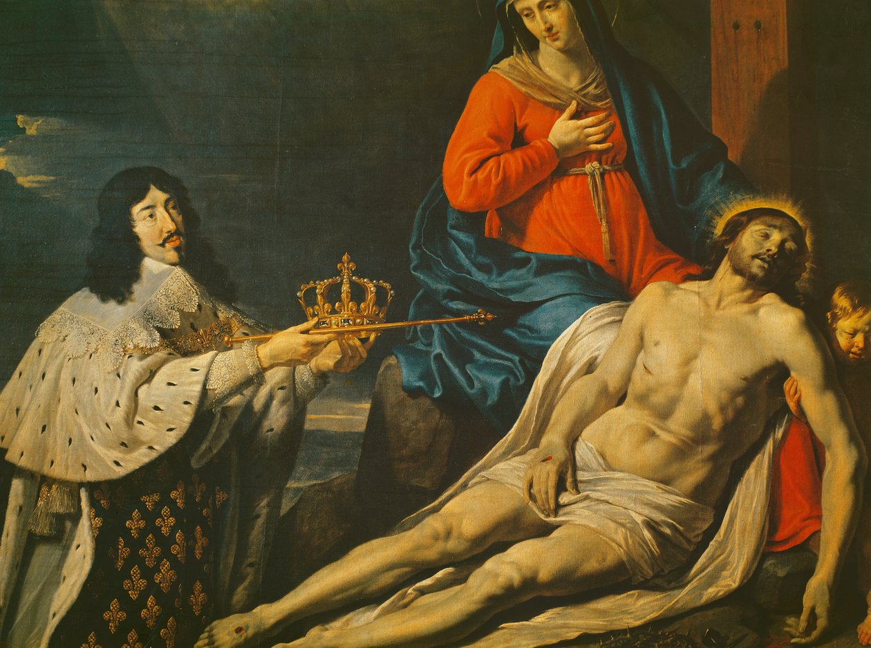 XIII. Lajos (1601-43) francia és navarra király fogadalma, 1638, részlet alkotó: Philippe de Champaigne
