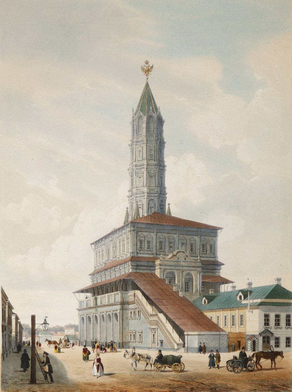 A Szuharev-torony Moszkvában, 1846 alkotó: Philippe Benoist