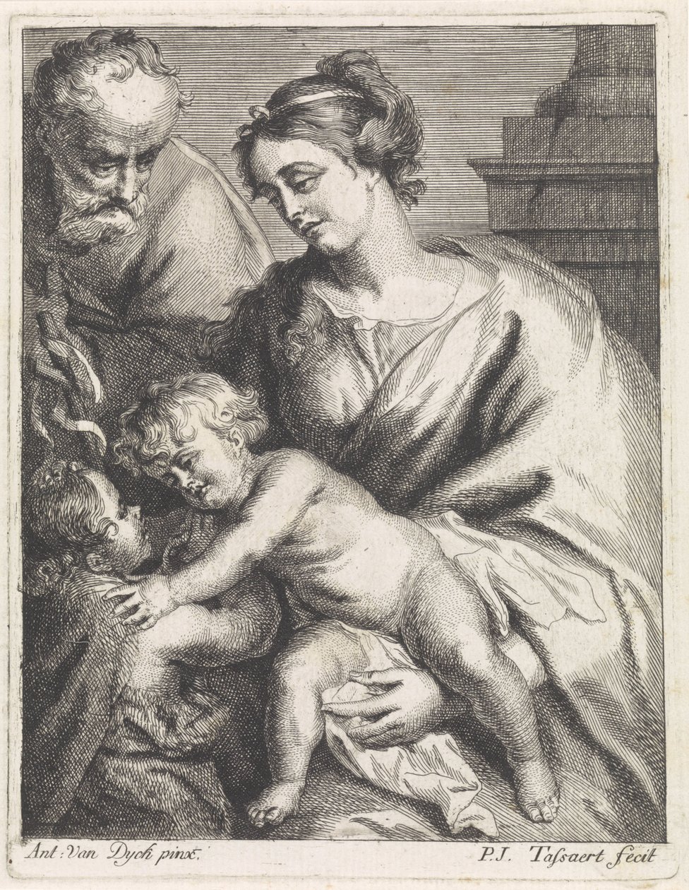 Szent Család Jánossal alkotó: Philippe Joseph Tassaert