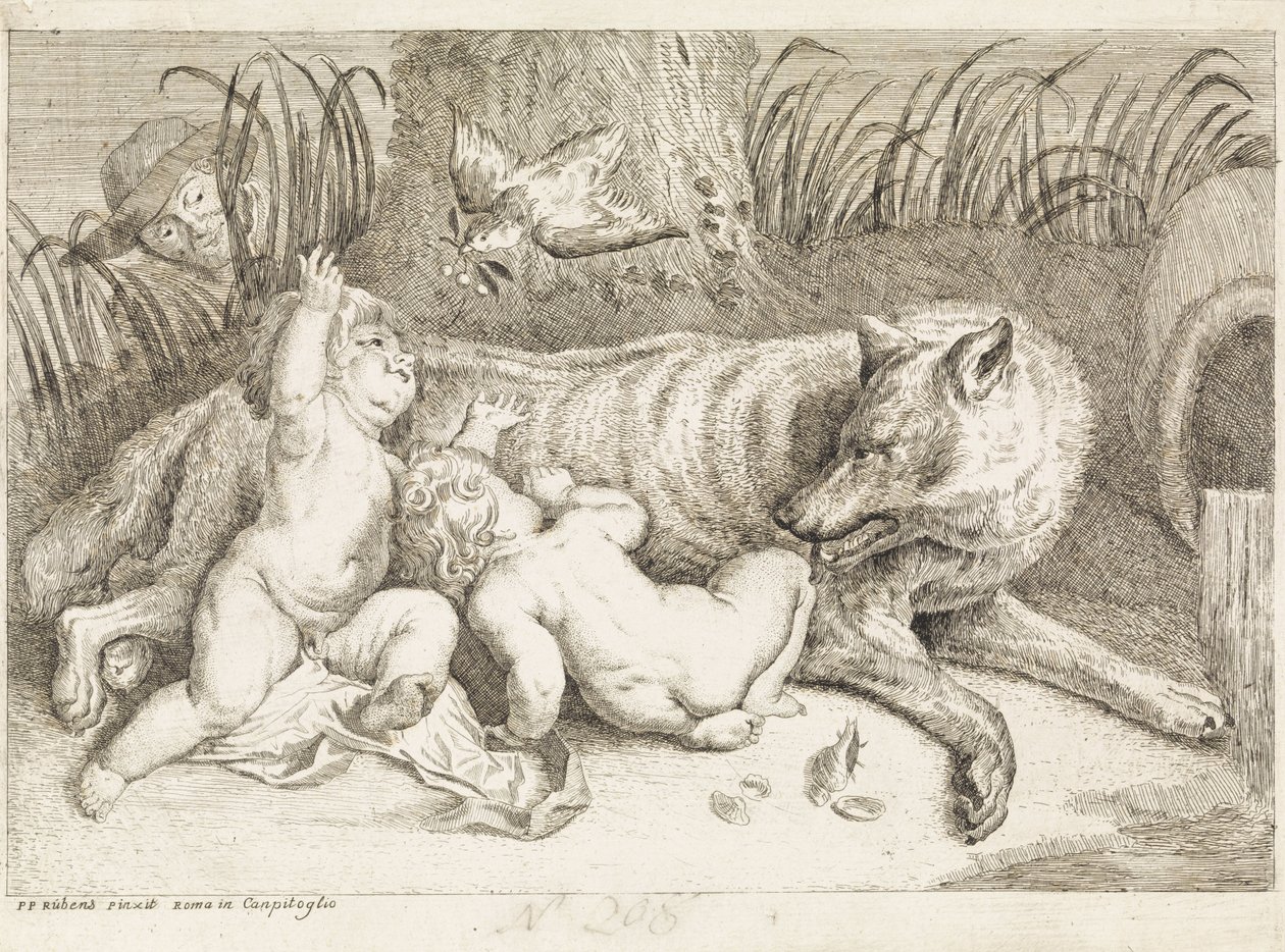 Romulus és Remus alkotó: Philippe Lambert Joseph Spruyt