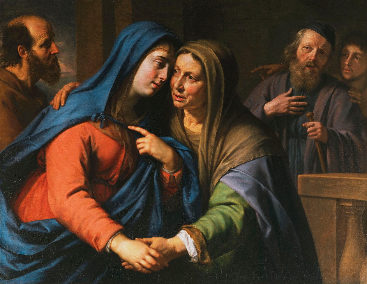 A látogatás, 1643 körül alkotó: Philippe de Champaigne