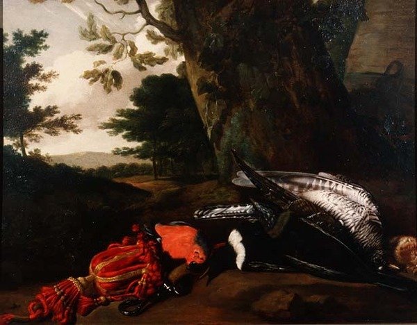 Csendélet halott madarak alkotó: Philips Angel