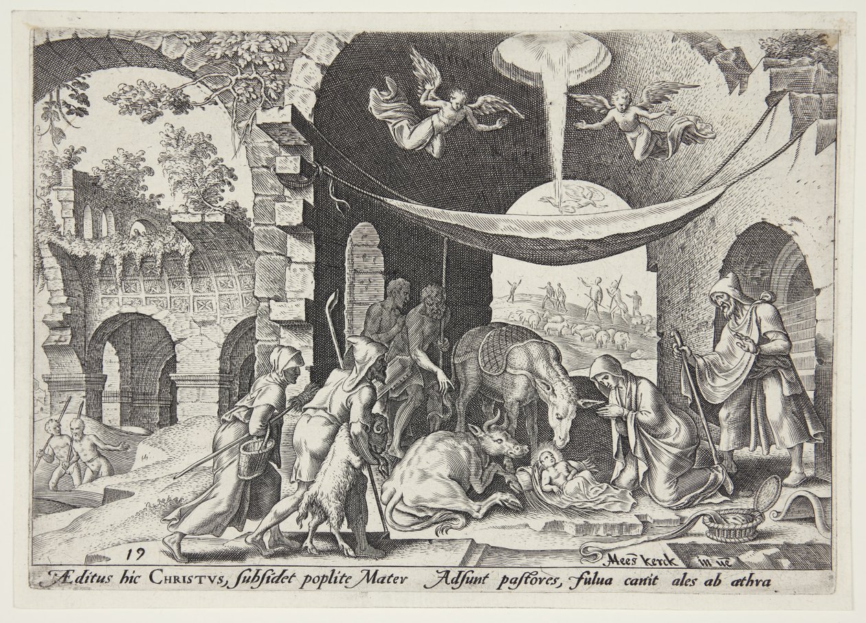 A pásztorok imádata alkotó: Philips Galle