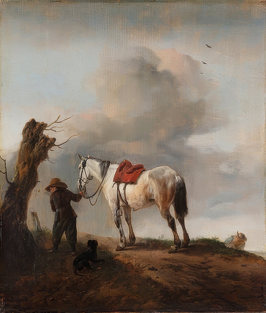 Fehér ló, penész. 1646 körül alkotó: Philips Wouwerman