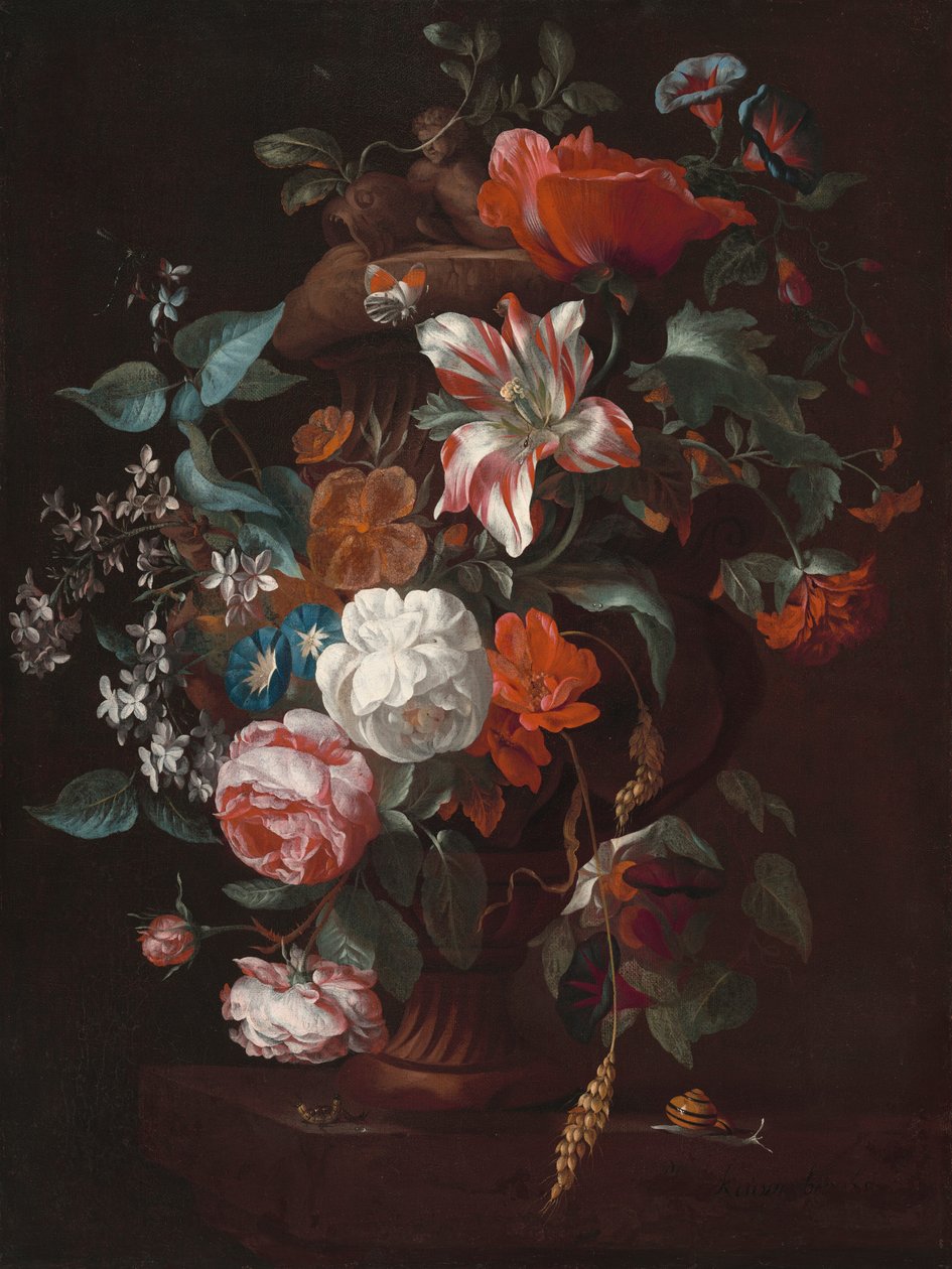 Virágok vázában, c. 1700. alkotó: Philips van Couwenbergh