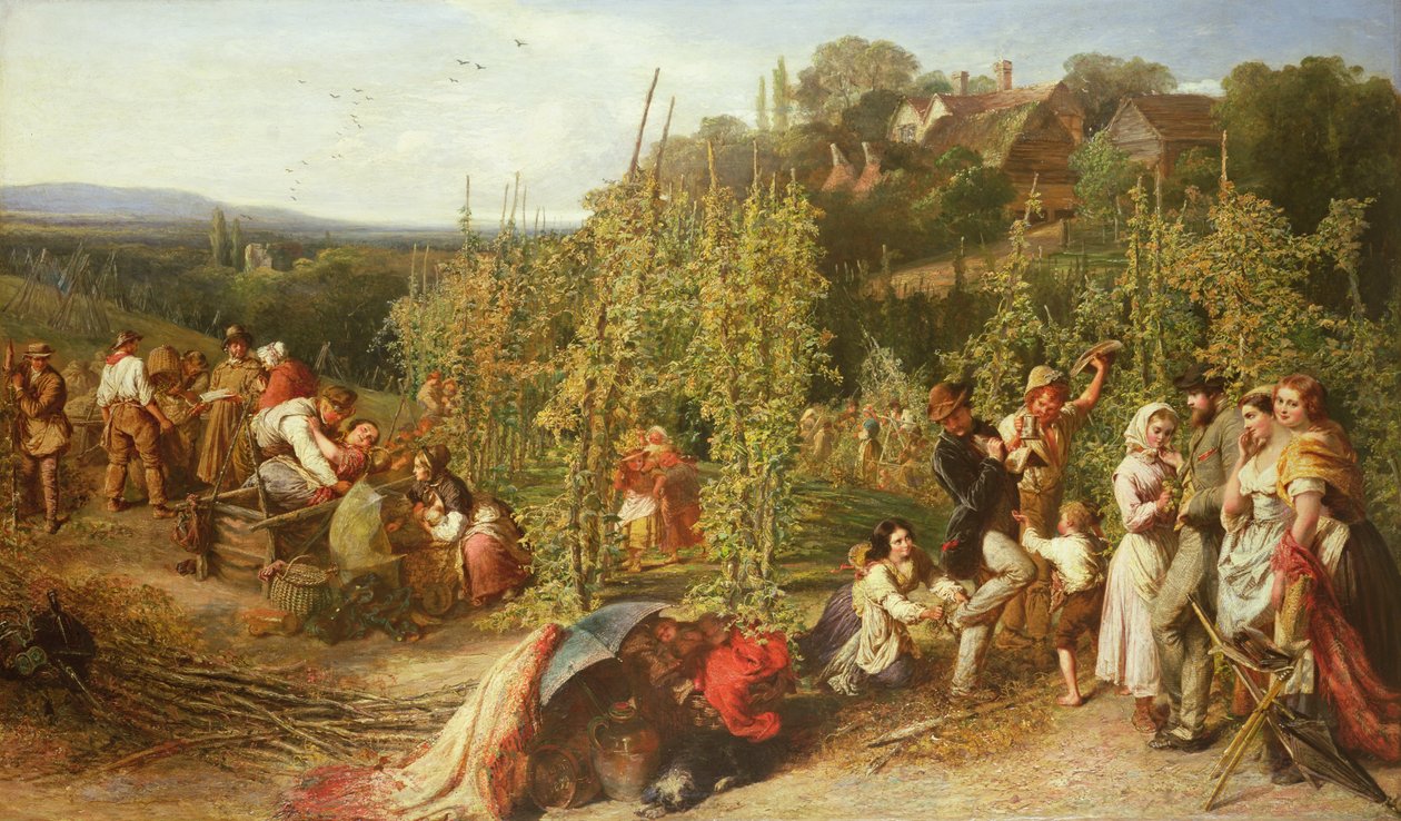 Élet a komlókertben, 1859 alkotó: Phoebus Levin