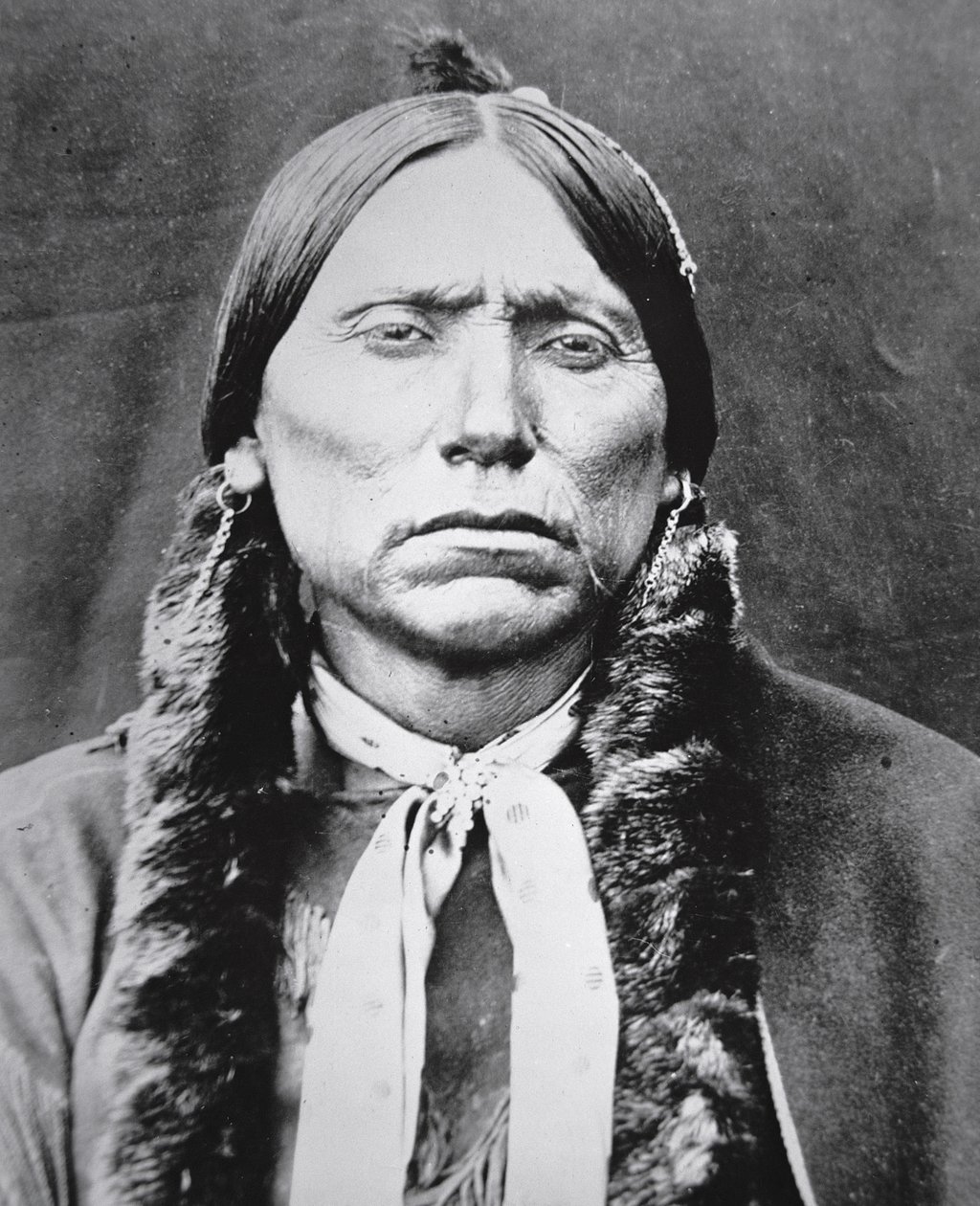 Quanah Parker (kb. 1845-1911) (f/w fotó) alkotó: Photographer American