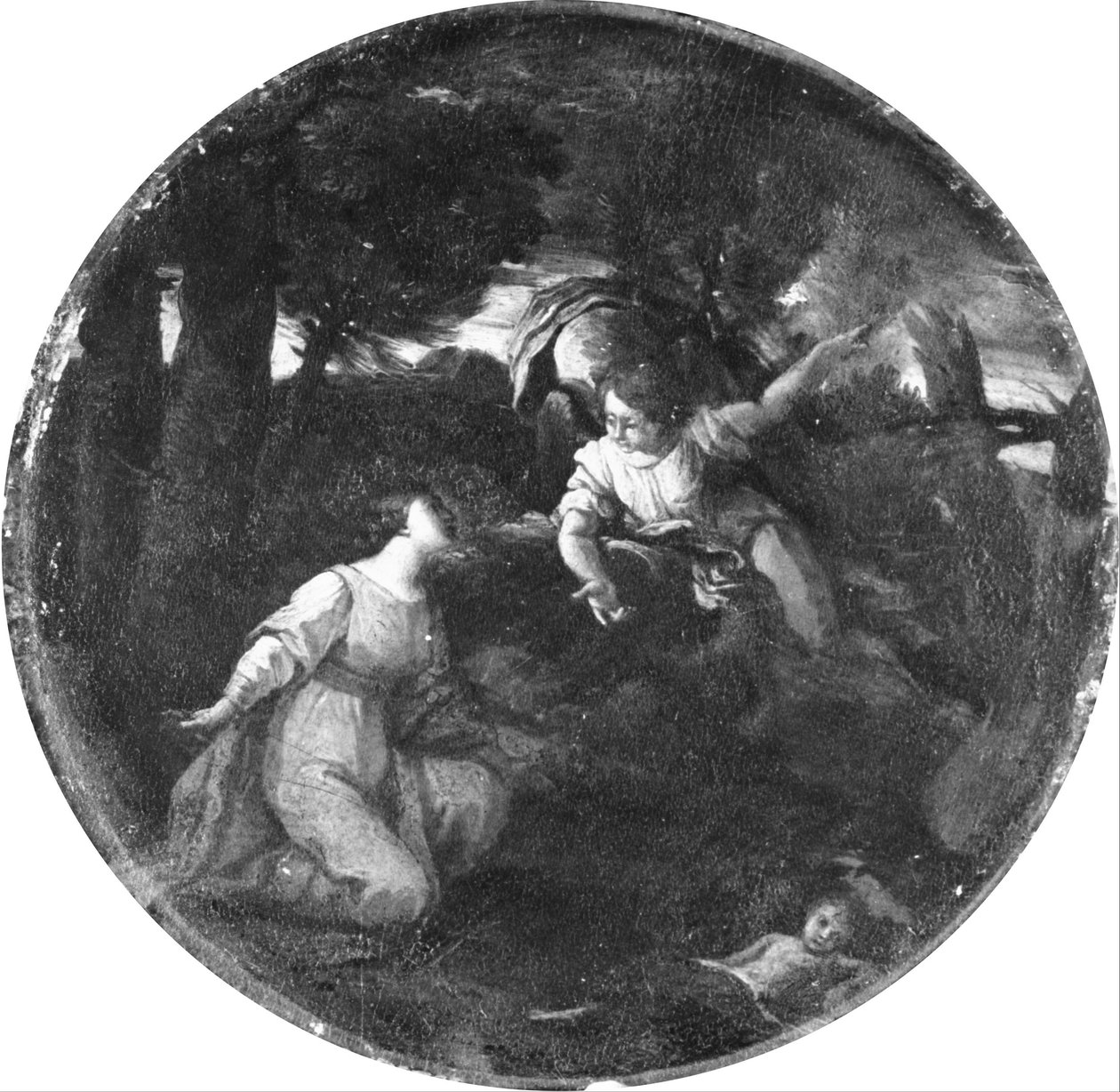 Hágár és Izmael alkotó: Pier Francesco Mola