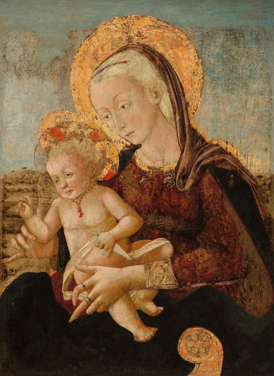 Madonna és gyermeke alkotó: Pier Francesco Fiorentino