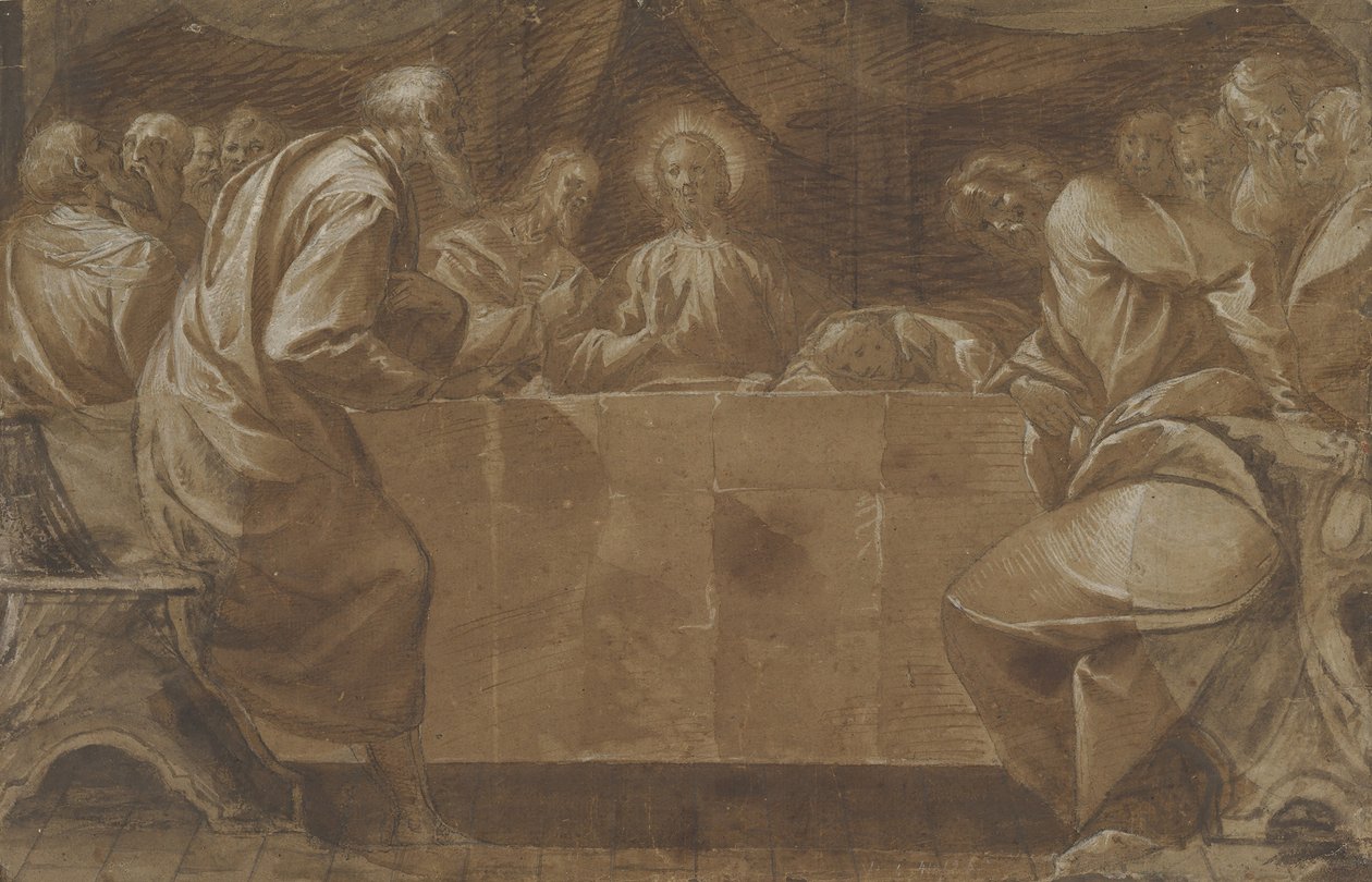 Az utolsó vacsora, kb. 1608. alkotó: Pier Francesco Mazzucchelli